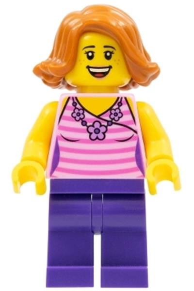 Woman with Striped Pink Shirt - twn330