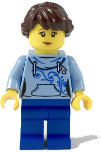 Ludo Blue Female Minifigure - twn348
