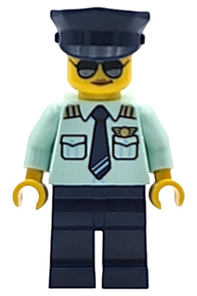 Airplane Pilot Minifigure - twn556