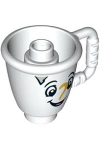 Duplo Chip Potts - Disney Princess Duplo figure representing Chip Potts with a Duplo utensil cup featuring a stud inside - 27383pb01