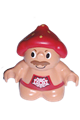 Jolly Strawberry Duplo figure from Little Forest Friends theme wearing a red outfit with a spider web design - 31232pb02