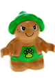 Duplo Figure Little Forest Friends, Male, Green Outfit with Yellow Paw - 31232pb03