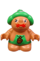 Duplo Figure Little Forest Friends, Male, Green Outfit with Acorn - 31232pb04
