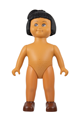 Doll figure Marie Large from Duplo, wearing brown shoes and without clothes - 31310pb05