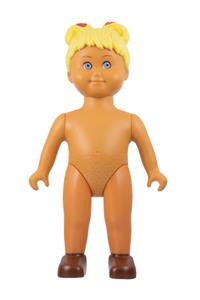 Duplo Anna Large - Duplo figure doll Anna Large without clothes and wearing brown shoes - 31310pb06