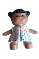 Duplo Figure Doll, Marie's Baby, White Dress with Red Dots - 31312pb04