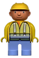 Duplo Figure, Male, Bob the Builder with Construction Jacket - 4555pb031