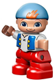 Duplo Figure Lego Ville, Never Land Pirates, Cubby - 47205pb027