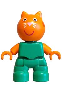 Duplo Candy Cat - Duplo figure from Lego Ville called Candy Cat - 47205pb124