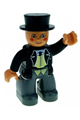 Male Duplo figure from LEGO Ville, Thomas & Friends character Sir Topham Hatt - 47394pb096