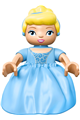 Duplo Figure Lego Ville, Disney Princess, Cinderella, Bright Light Blue Headband - 47394pb149