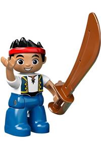 Duplo Figure Lego Ville, Never Land Pirates, Jake 47394pb162