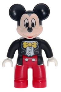Duplo Figure Lego Ville, Mickey Mouse, Jacket, Vest and Bow Tie 47394pb194