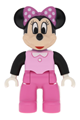 Duplo Figure Lego Ville, Minnie Mouse, Bright Pink Top - 47394pb195