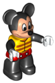 Duplo Figure Lego Ville, Mickey Mouse, Life Jacket - 47394pb219