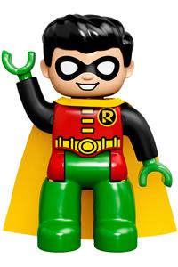 Duplo Figure Lego Ville, Robin, Green Legs 47394pb225