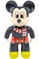 Mickey Mouse Duplo figure from Lego Ville wearing red pants and a scarf - 47394pb278