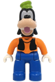 Duplo Figure Lego Ville, Goofy, Orange Sweater, Blue Legs - 47394pb279