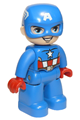 Duplo Figure Lego Ville, Captain America - 47394pb281