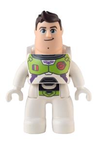 Duplo Buzz Lightyear - Buzz Lightyear Duplo figure from Lego Ville with dark brown hair - 47394pb336