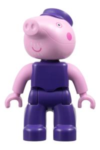 Duplo Grandpa Pig - Lego Ville Duplo figure of Grandpa Pig - 47394pb360