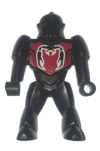 Shadow Knight Minifigure - Nestle promo figure from Knights Kingdom II, representing a Shadow Knight with a scorpion pattern - 51797s