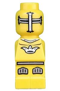 Microfigure Lava Dragon Knight Yellow - Microfigure knight with yellow lava dragon theme - 85863pb004