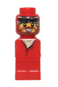 Microfigure Ramses Pyramid Adventurer Red - Microfigure Adventurer dressed in red with Ramses Pyramid theme, missing the belt - 85863pb007
