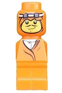 Microfigure Ramses Pyramid Adventurer Orange - Mini-adventurer from Ramses Pyramid in orange attire, without a belt - 85863pb008