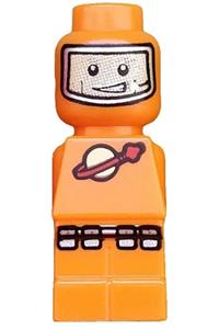 Microfigure Lunar Command Orange - Orange microfigure dressed in a lunar command suit - 85863pb013