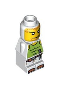 Microfigure Magma Monster White - Microfigure Magma Monster in white color - 85863pb024