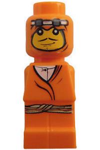 Microfigure Orient Bazaar Merchant Orange - Microfigure of a merchant from the Orient in orange attire with a belt - 85863pb033