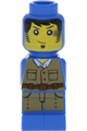 Blue adventurer microfigure from Ramses Return set - 85863pb049