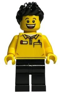 LEGO Store Employee, Black Legs and Spiked Hair adp057