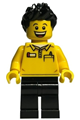 LEGO Store Employee, Black Legs and Spiked Hair - adp057