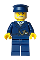 Male tourist wearing a dark blue suit and hat with a light bluish gray beard - adp109