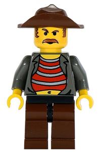 Mr. Cunningham Minifigure - Mr. Cunningham with black hips - adv019