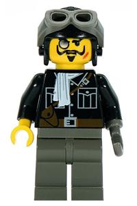 Lord Sam Sinister with aviator cap and goggles adv036