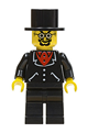 Lord Sam Sinister with suit with 3 buttons black and black legs and top hat - adv038