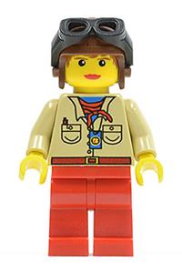 Pippin Reed Minifigure - Pippin Reed with aviator cap and goggles - adv049