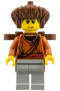 Sherpa Sanjye Dorje Minifigure - Sherpa Sanjye Dorje with a backpack - adv055
