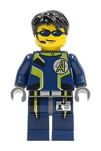 Agent Chase Minifigure - Agent Chase with dual sided head - agt001