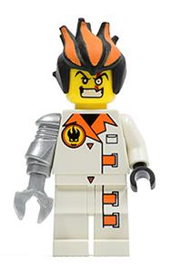 Dr. Inferno Minifigure - Dr. Inferno with pearl light gray claw - agt013