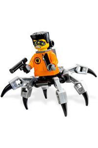 Spy Clops Minifigure - Spy Clops with pearl light gray legs - agt015