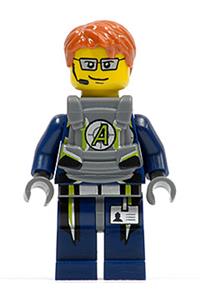 Agent Fuse Minifigure - Agent Fuse with body armor - agt022