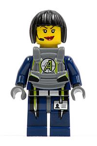 Agent Swift Minifigure - Agent Swift with body armor - agt029