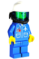 Airport - blue, blue legs, White Fire Helmet, Breathing Hose, White Airtanks, Nose Freckles - air025