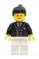 Airport - Pilot with Red Tie and 6 Buttons, White Legs, Black Ponytail Hair, Standard Grin - air030