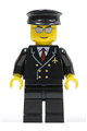 Airport - Pilot with Red Tie and 6 Buttons, Black Legs, Black Hat, Silver Glasses - air032
