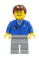 Airport Steward - Blue 3 Button Jacket & Tie, Light Bluish Gray Legs, Reddish Brown Male Hair, Thin Grin with Teeth - air045